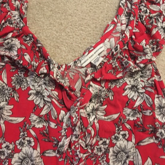 AE floral spring swing dress off the shoulder - Picture 2 of 4
